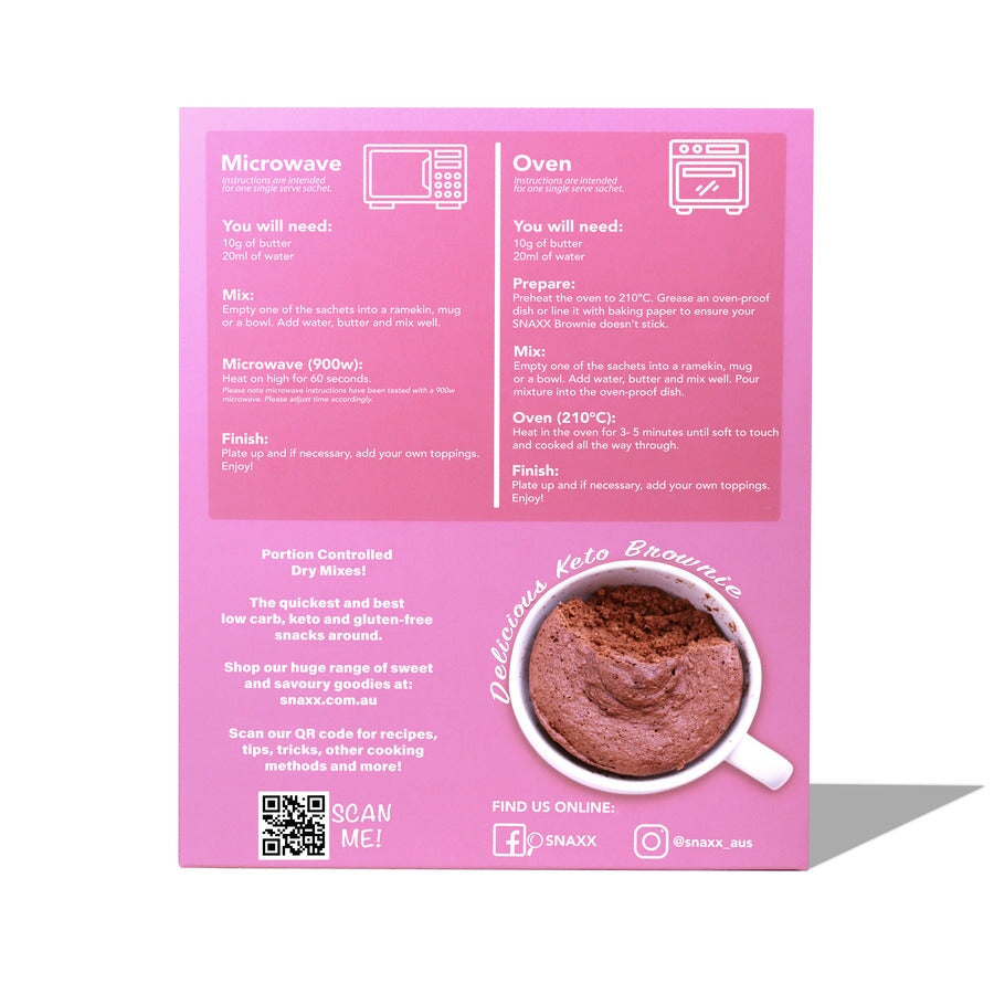 Snaxx One Minute KETO Brownie 4x40g
