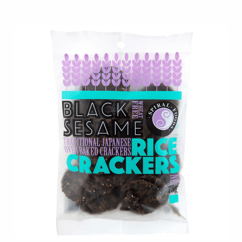 Spiral Black Sesame Crackers