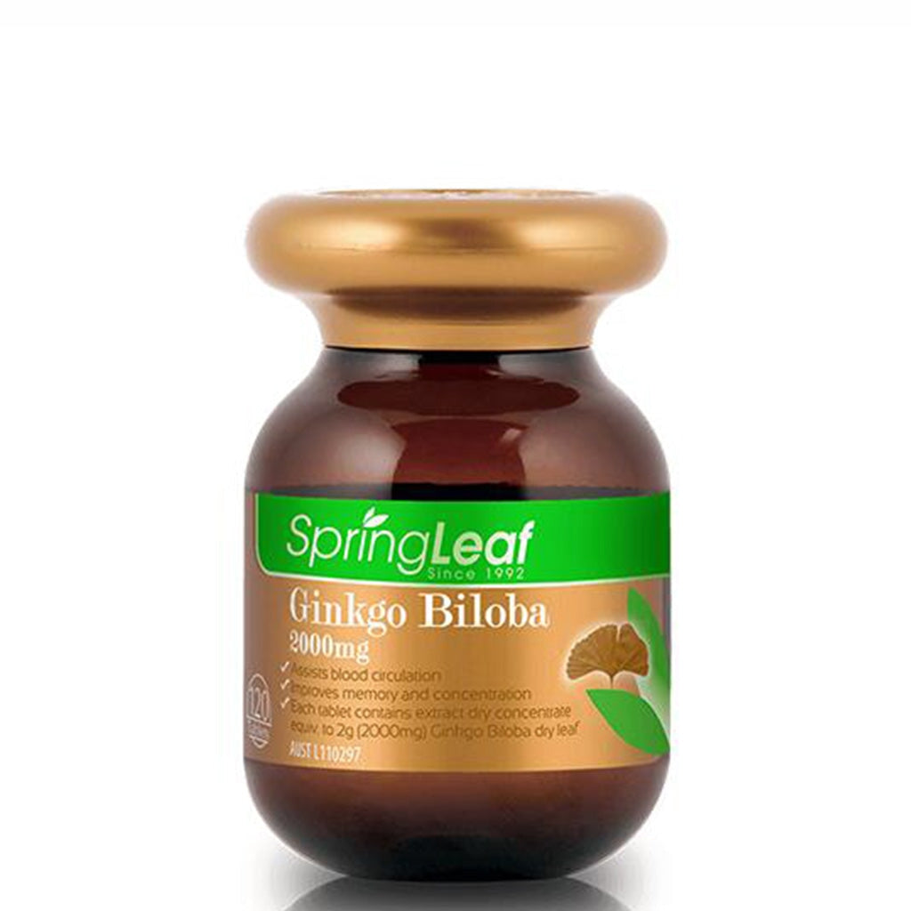 Spring Leaf Premium Ginkgo Biloba 2000Mg – Mr Vitamins