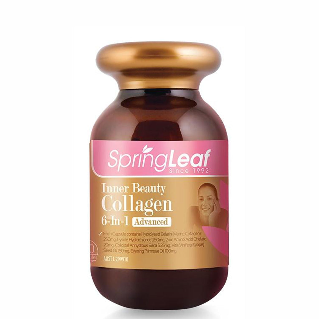 SpringLeaf Collagen 6-In-1 Advanced | Premium Inner Beauty Collagen 90 ...