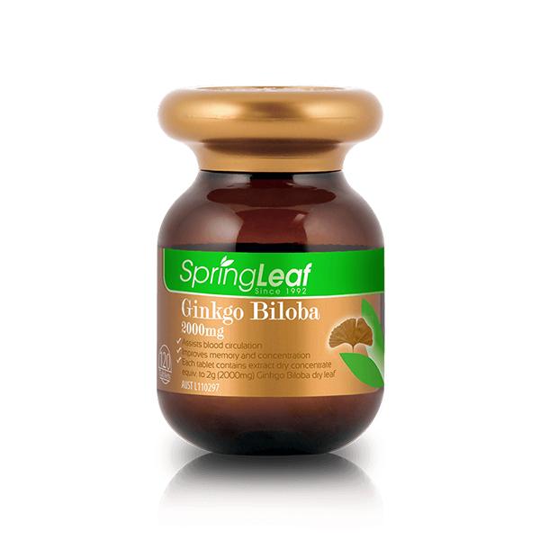 Spring Leaf Premium Ginkgo Biloba 2000mg
