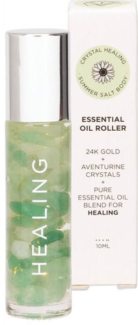 Summer Salt Body Essential Oil Roller Healing Aventurine Crystals 10Ml | Mr Vitamins