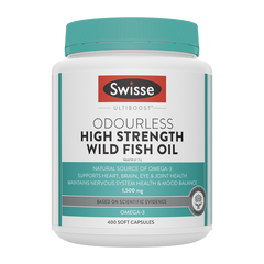 Swisse Ultiboost Odourless Wild Fish Oil High Strength 1500mg
