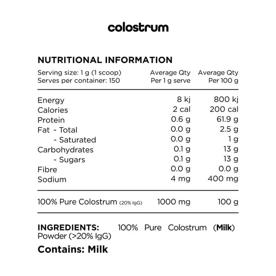 Switch Nutrition 100% PURE COLOSTRUM