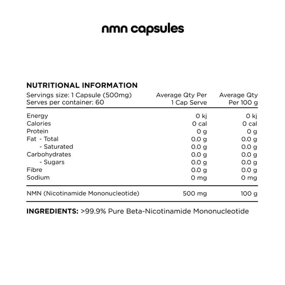 Switch Nutrition 100% PURE NMN CAPSULE