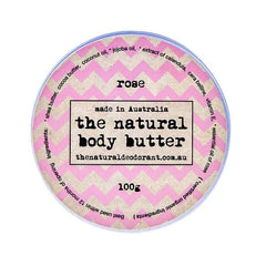 The Natural Deodorant Body Butter Rose