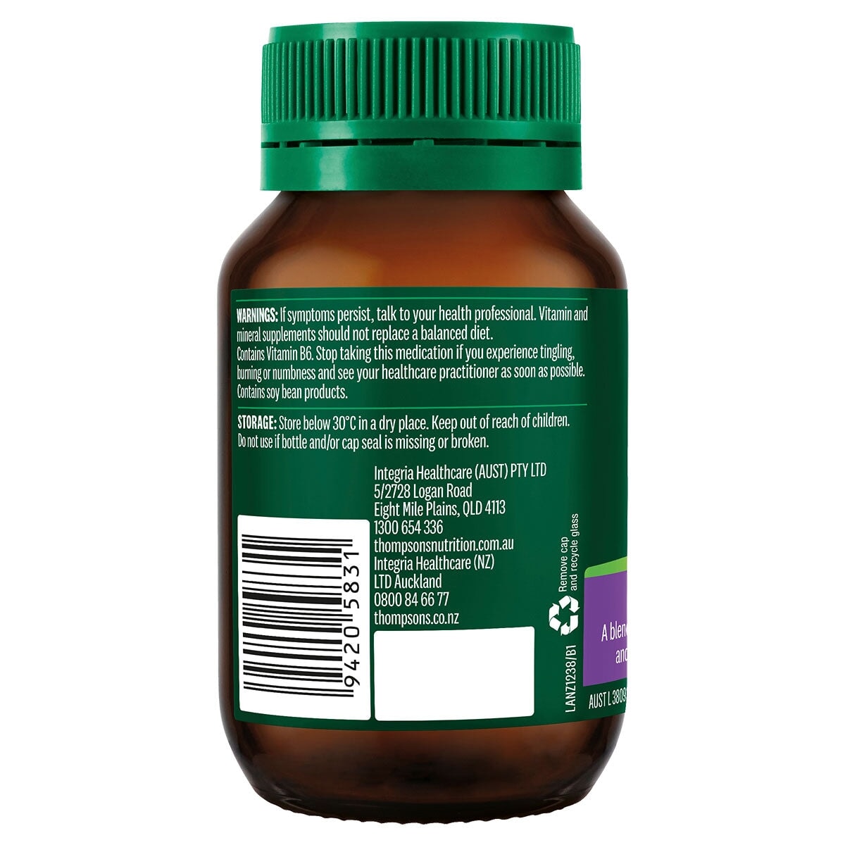 Thompsons B Complex Plus Herbs