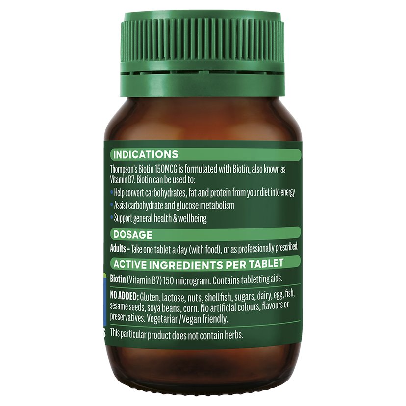 Thompsons Biotin 150mcg