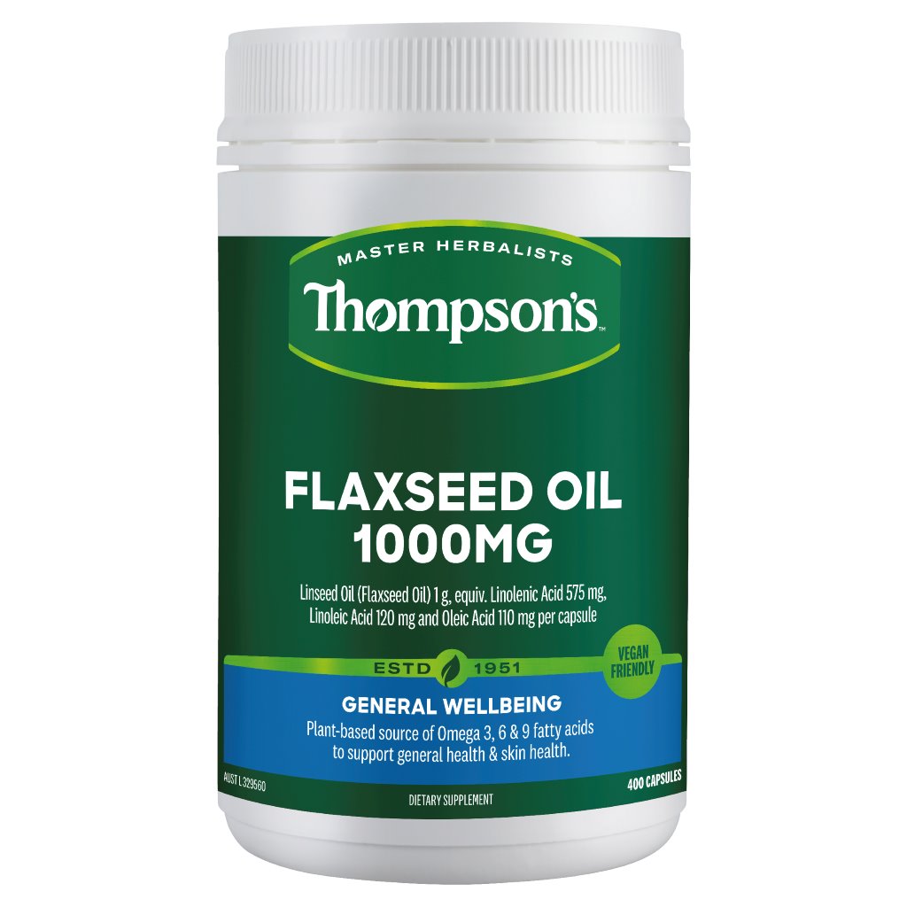 Thompsons Gel-Free Flaxseed Oil 1000mg
