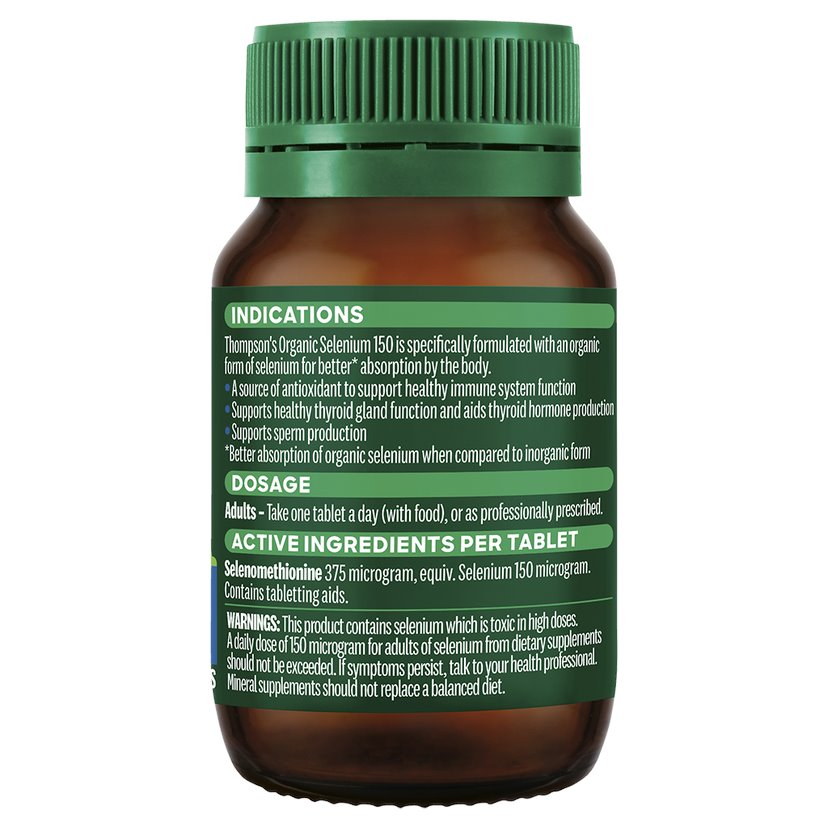 Thompsons Organic Selenium 150mcg