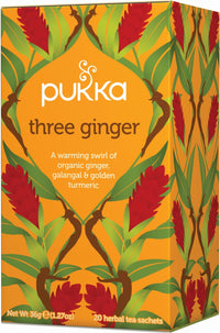 PUKKA THREE GINGER 2 20 Tea Bags | Mr Vitamins