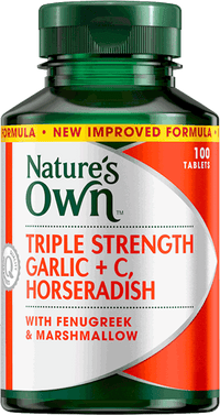 Natures Own Triple Strength Garlic + C Horseradish