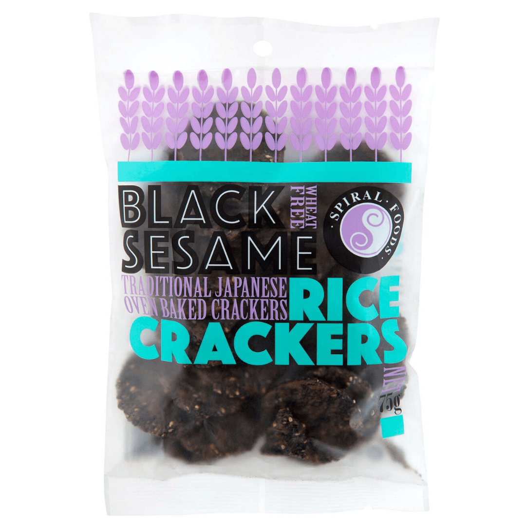 Spiral Black Sesame Crackers