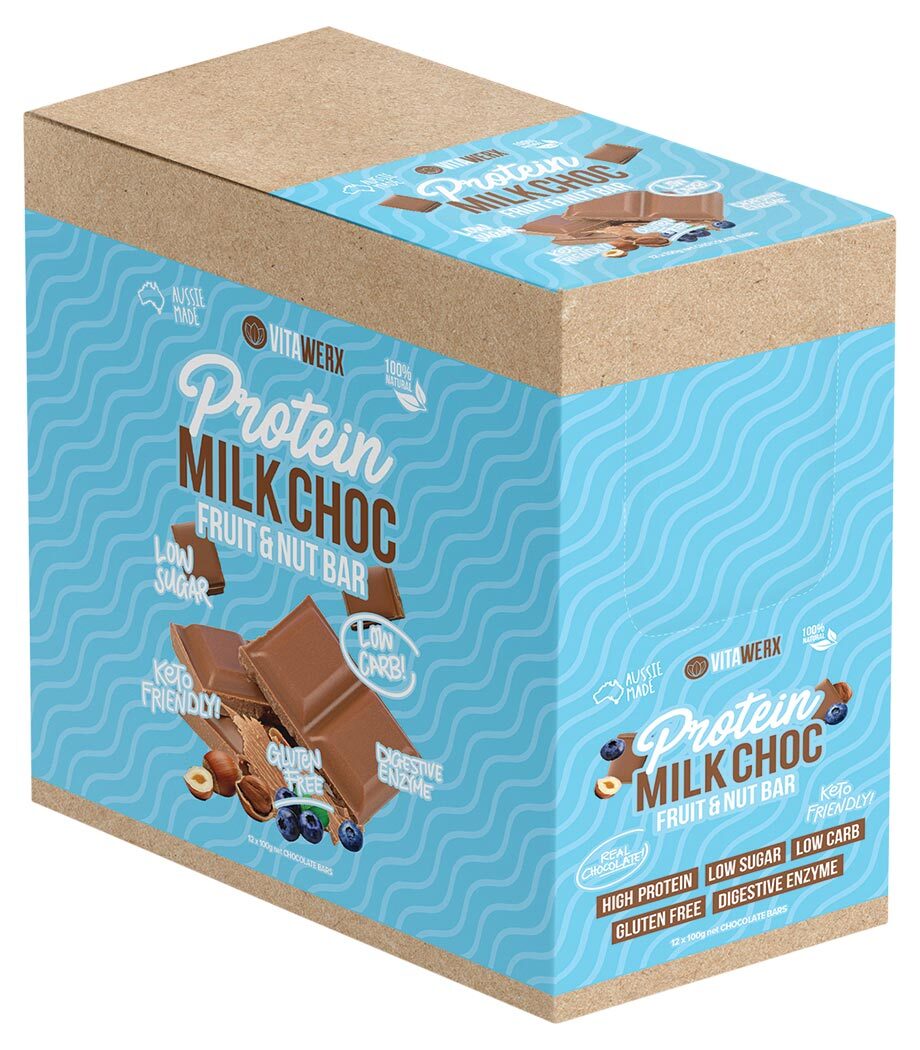 Vitawerx Milk Chocolate Bars - 12 Pack