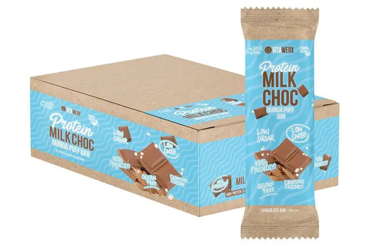 Vitawerx Milk Chocolate Bars - 12 Pack