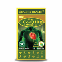 Wealthy Health Maxi CO-Q10 150mg Plus E