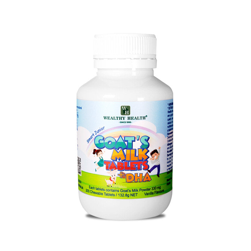 Wealthy Health Smart Junior Goat Milk Tablets Plus DHA