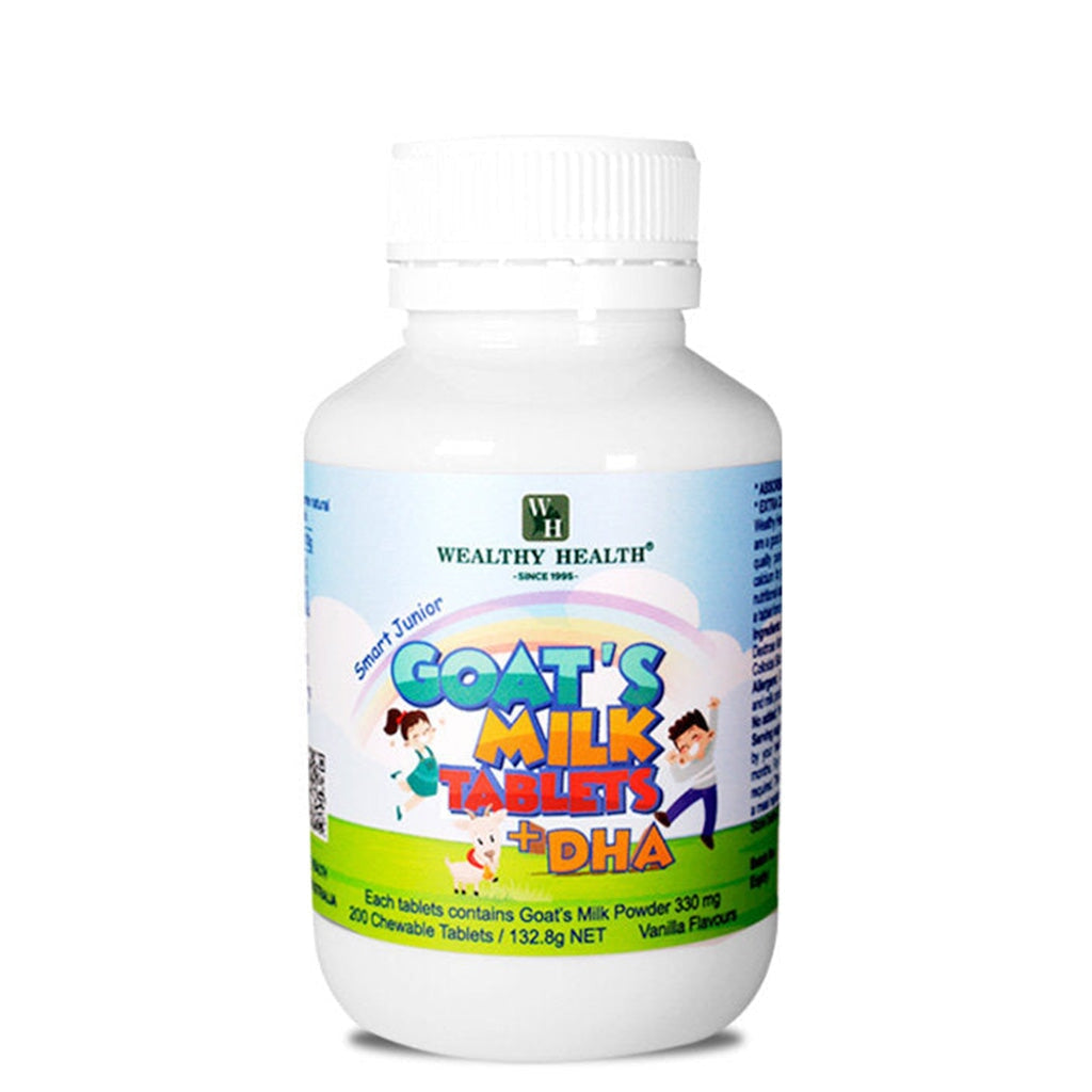 Wealthy Health Smart Junior Goat Milk Tablets Plus DHA