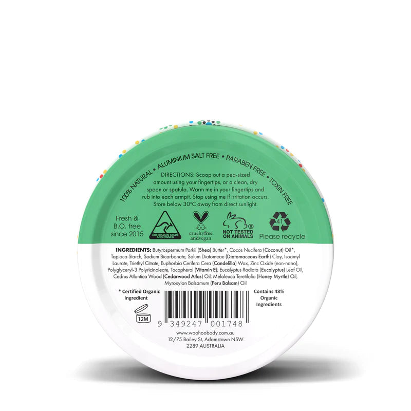 Woohoo Body Natural Deodorant Tin Wild - Extra Strength