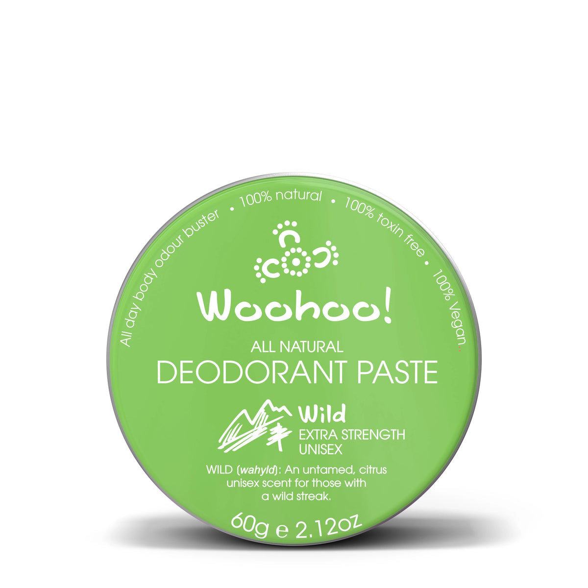 Woohoo Body Natural Deodorant Tin Wild - Extra Strength