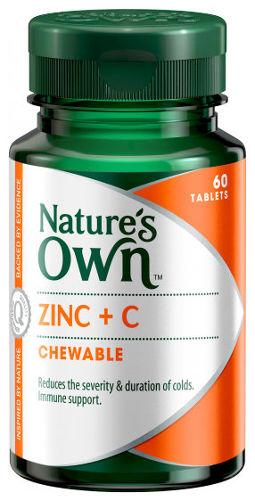 Natures Own Zinc + C Chewable Tablets